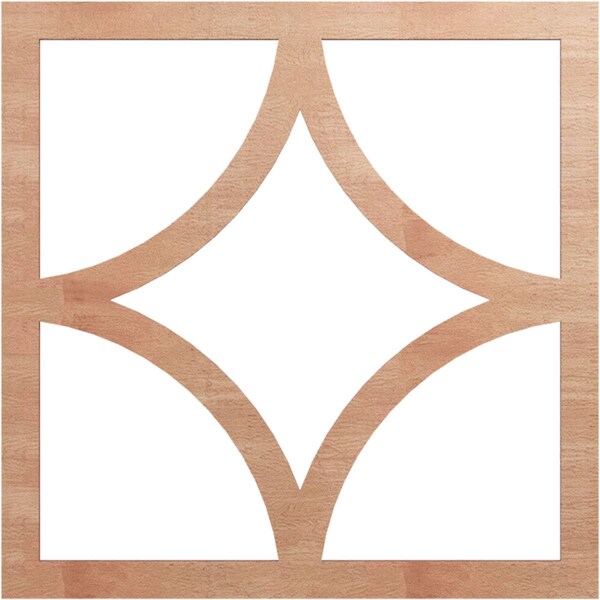 Ekena Millwork Statesman Wood Fretwork Pierced Ceiling Medallion, Cherry, 22"OD x 14 1/8"ID x 1/4"T CMWP22X22X0250STCH - main
